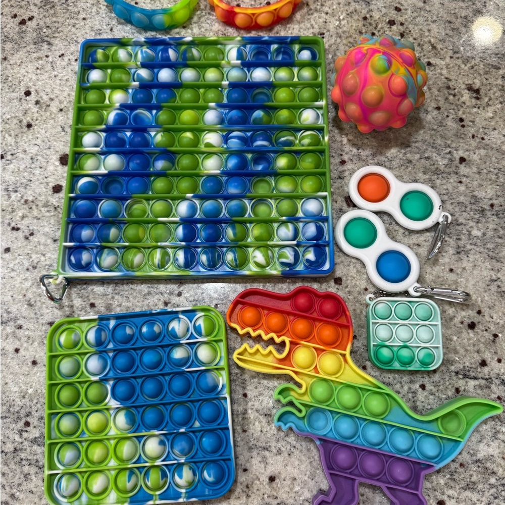 Colorful Pop It Fidget Toy Set